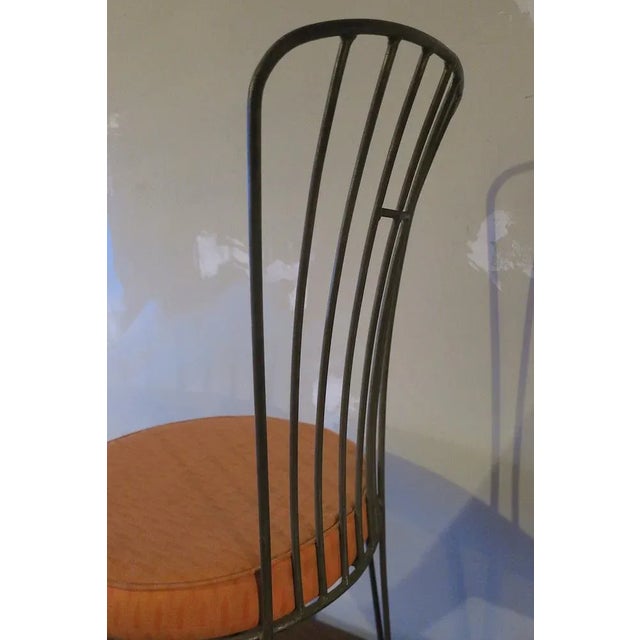 Vintage Cast Iron Garden Chair For Sale - Image 3 of 8
