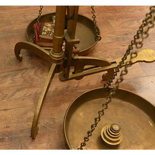 Brass Balance Scales from W. & T. Avery, Birmingham, 1880 For Sale - Image 4 of 9