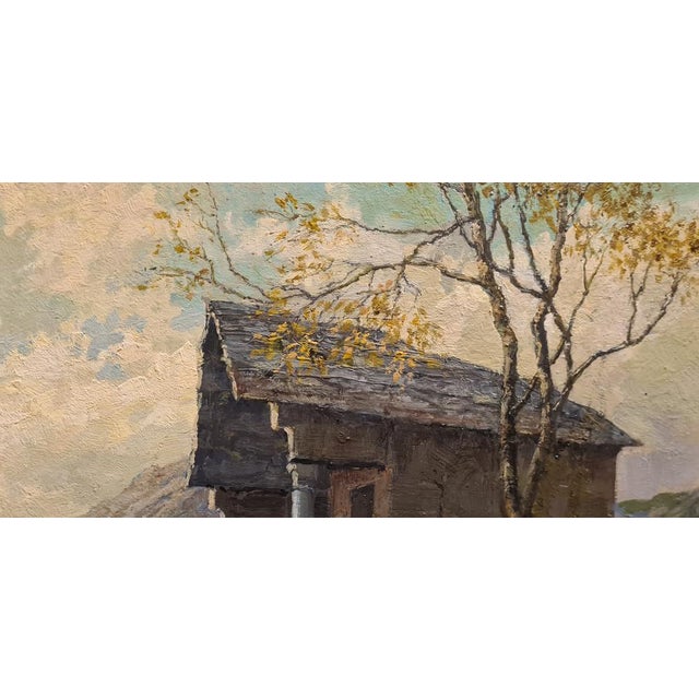 Giuseppe Gheduzzi, Landscape, Early 1900s, Oil on Wood, Framed For Sale - Image 6 of 18