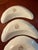 For sale is a complete matching antique set of six (6) rare Victorian crescent-shaped bone dishes manufactured by J. & E....