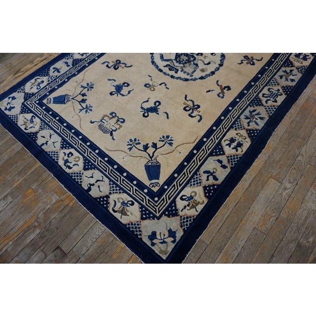 Late 19th Century Late 19th Century Chinese Peking Carpet ( 5' x 7'10" - 152 x 240 ) For Sale - Image 5 of 10