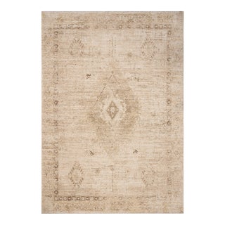 Chris Loves Julia x Loloi Palma Natural / Smoke 2'-3" x 3'-10" Accent Rug For Sale