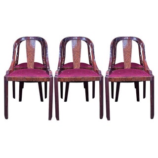 Art Deco Gondola Chairs, Set of 6 For Sale