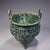 Metal Vintage Chinese Archaic Bronze Tripod Ding, Carved Inscriptions & Taotie Mask Relief, Chinoiserie Ritual Vessel For Sale - Image 7 of 10