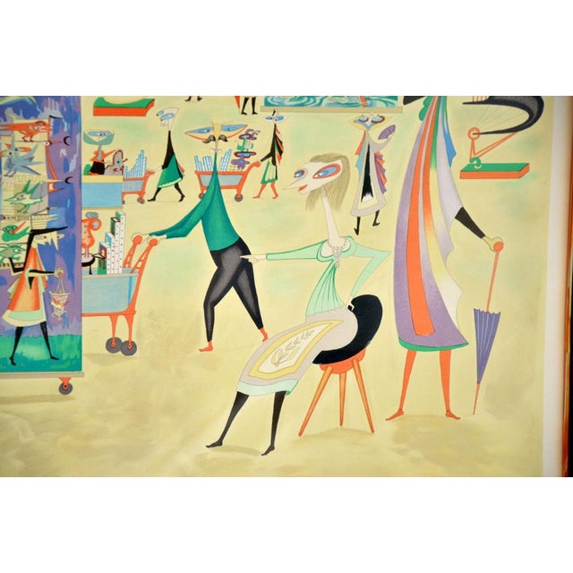 Guillermo Silva, Supermercado de Arte, 1960s, Lithograph, Framed For Sale - Image 8 of 13