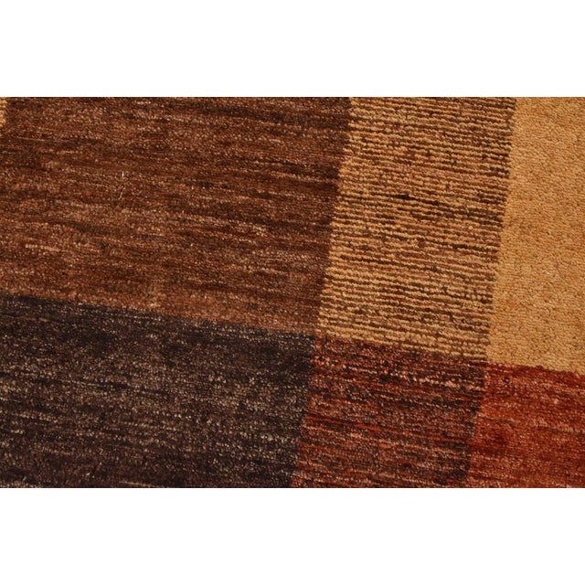 Gabbeh Runner 3’2” X 9’11” Multicolor Wool Contemporary Hand-Knotted Rug For Sale - Image 4 of 14