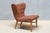 Lounge Chair in Ember-Toned Upholstery and Elm from Eric Bertil Karlén, Sweden, 1940s For Sale - Image 15 of 15