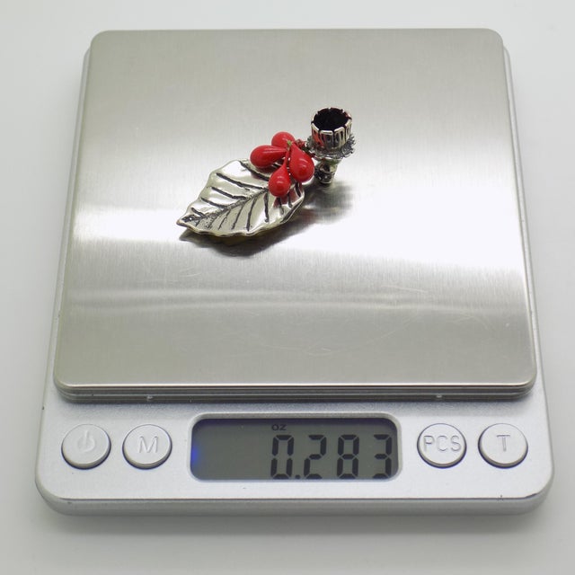 Metal Vintage Italian Handmade Genuine Silver Christmas Mini Candle Holder Miniature For Sale - Image 7 of 8