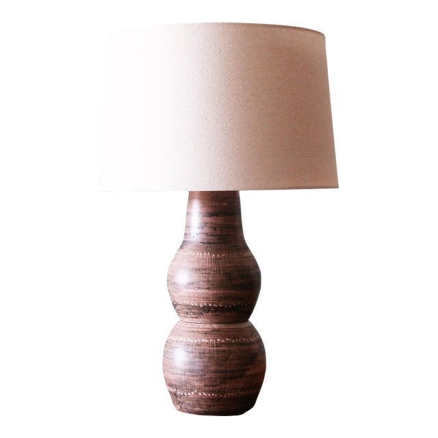 1960s Gordon and Jane Martz M121 Lamp for Marshall Studios Light Gray Blue White Cone For Sale