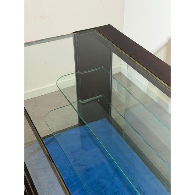 Mahogany Shop Display Cabinet with Sliding Glass Doors For Sale - Image 8 of 16