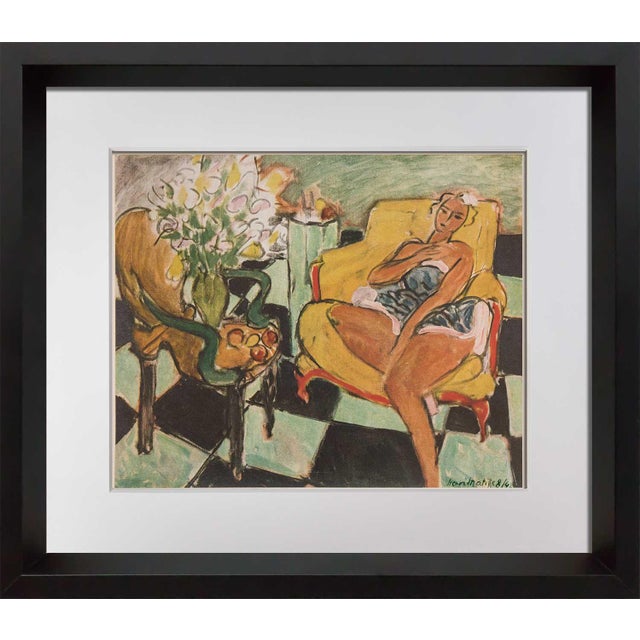 Abstract Henri Matisse Limited Signed “ Danseuse Assise.." Lithograph W/Frame For Sale In Atlanta - Image 6 of 6