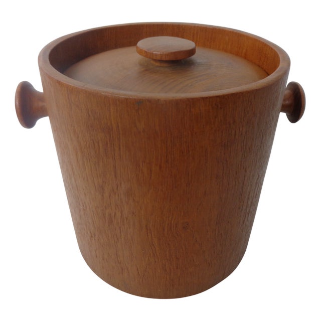 Danish Teak Ice Bucket, 1960s For Sale