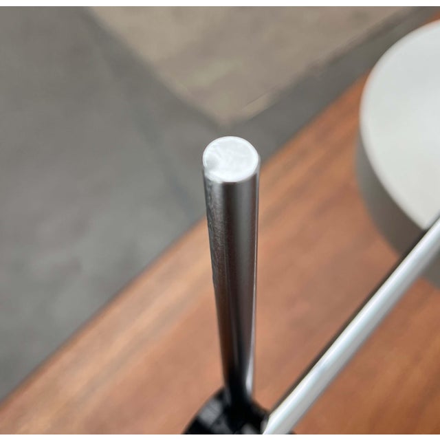 Mid-Century Modern German Minimalist White and Chrome Table Lamp from Kaiser Leuchten, 1960s For Sale - Image 12 of 18