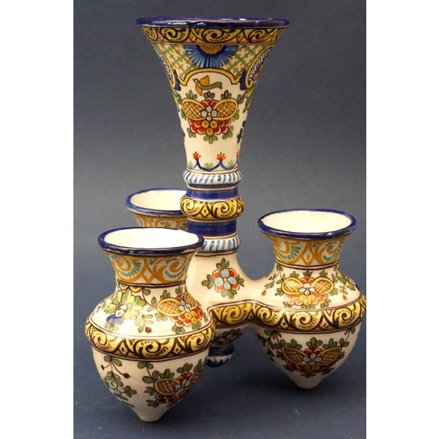 Ceramic Composite Vase by G.M. Antoine Montagnon for Nevers, France, 19th Century For Sale - Image 9 of 18