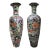 Pair of Large Late 20th Century Blackground Chinese Urns For Sale