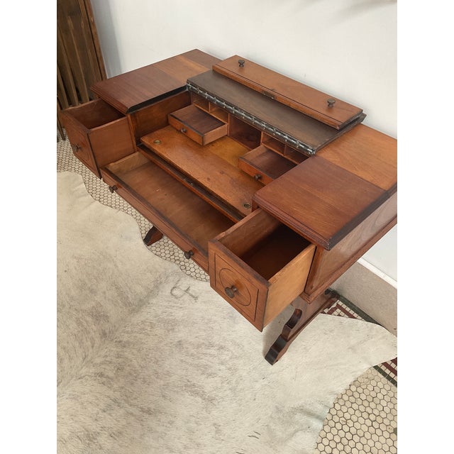 Antique Spinet Secretary/Desk Attr. To Hekman For Sale - Image 10 of 16