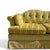 Vintage 96” Tufted Striped Sofa – Mid-Century Curved Back Couch, Cleaned + New Foam Included, Unique Hollywood Regenc... For Sale - Image 11 of 18