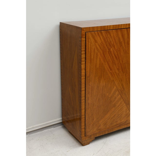 Chestnut Jean-Michel Frank Inspired Exquisitely Crafted Parquetry Cabinet For Sale - Image 8 of 11