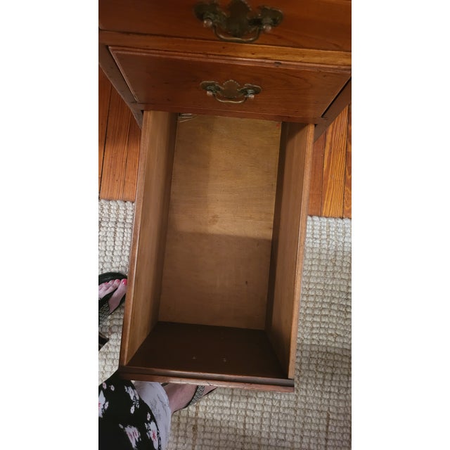 Wood Mid 20th Century Stickley Knee Hole Desk For Sale - Image 7 of 11