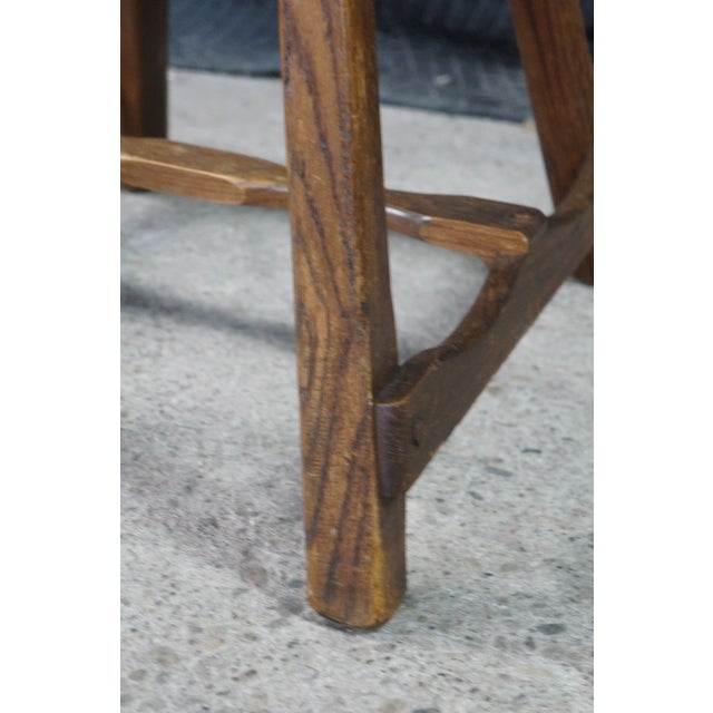 Wood 3 Vintage Old Hickory Arts & Crafts Mission Rustic Oak Lodge Paddle Arm Chairs For Sale - Image 7 of 18