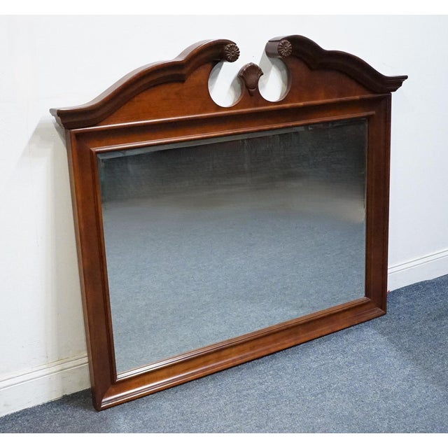STANLEY FURNITURE American Heritage Collection Mahogany Traditional Style 55" Pediment Mirror 172-13-33 45.75" High 55.5"...