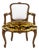 French Louis XV Fauteuil C. 1760-1780 W/ Scalamandre Tigre Silk Velvet For Sale