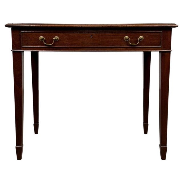 19th Century English Georgian Mahogany Writing Table For Sale - Image 12 of 12