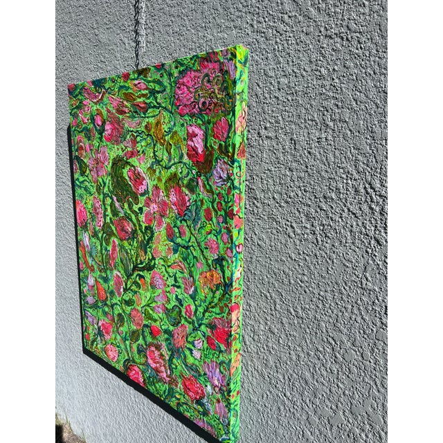 One-Of-A-Kind Abstract Painting on Canvas by Serg Graff " Flowering Ivy", Coa For Sale - Image 11 of 12