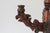 Rustic Spanish Revival Style Carved Wood Five Arm Candelabra For Sale - Image 11 of 12