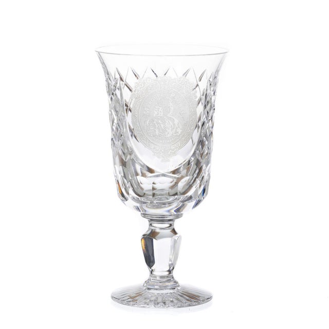 Portuguese Atlantis crystal, cut and engraved decoration, commemorating the 2nd centenary of the Marquis of Pombal...