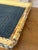 A wonderfully rustic vintage serving tray crafted with scorched bamboo, woven rattan and raised loop handles. The dark...