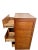 1980s Lateral File Cabinet Tiger Oak Four Drawers Locking Bottom Paneled Sides Keys For Sale In Palm Springs - Image 6 of 11