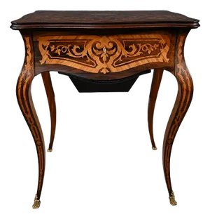 Louis XV Style Worktable, 19th Century