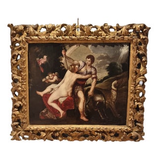 Alessandro Varotari, Nude Venus, 1620, Oil Painting on Canvas, Framed For Sale