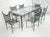 1970s Mario Papperzini for Salterini Iron Patio Dining Set, 6 Chairs & Matching Table, Attributed For Sale In Los Angeles - Image 6 of 18