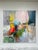 Vibrant and dynamic original abstract oil painting with a fresh, layered palette and playful gestural lines. This bold...