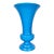 Vintage Blue Opaline Glass Vase For Sale