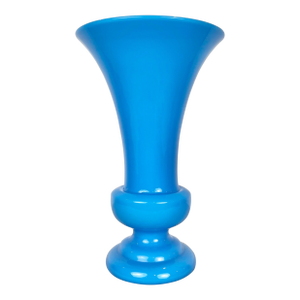 Vintage Blue Opaline Glass Vase