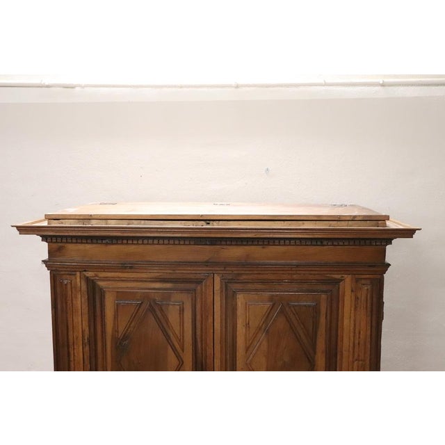 Antique Italian Walnut Wardrobe, 1600s For Sale - Image 6 of 18