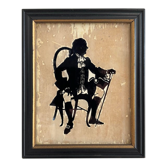 Mid 20th Century Governor Winthrop Silhouette Picture For Sale