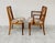 Mid-Century Modern Vintage Teak and Fabric Chair and Armchair, 1960s, Set of 2 For Sale - Image 3 of 16