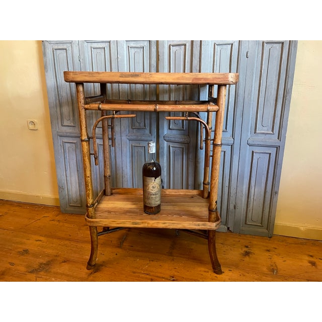 19th Century Antique Tea Trolley Table, 1890 For Sale - Image 5 of 18