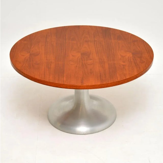Vintage Teak and Steel Coffee Table, 1960s For Sale - Image 6 of 6