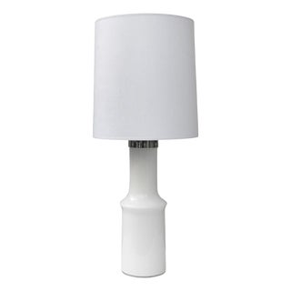 1970s Single Modernist Glass Table Lamp For Sale
