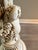 Wood Restored Vintage Cherub Pedestal in Green Marble Top, With Oak Restoration Instead of Cork For Sale - Image 7 of 8