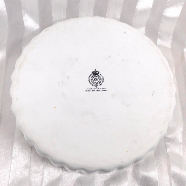 1960s Royal Worcester Fluted Tart Pan For Sale - Image 4 of 5