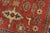 Kazak Rug 4′ X 5’4” Red Wool Tribal Hand-Knotted Oriental Carpet For Sale - Image 4 of 12