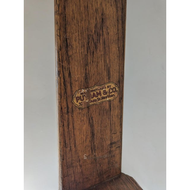 1920s Industrial Rolling Library Ladder by Putnam For Sale In Santa Fe - Image 6 of 12