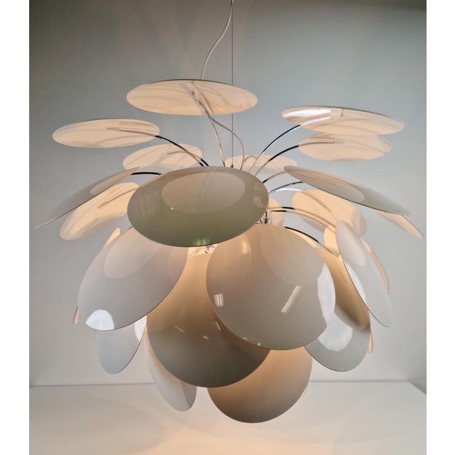 White Discocó Pendant Lamp by Christophe Mathieu for Marset, 2000s For Sale - Image 12 of 18