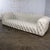 Modern Late 20th to Early 21st Century Modern Chesterfield Style Diamond Tucked Sofa With Beige Twill Fabric Style of Paola Navone For Sale - Image 3 of 18